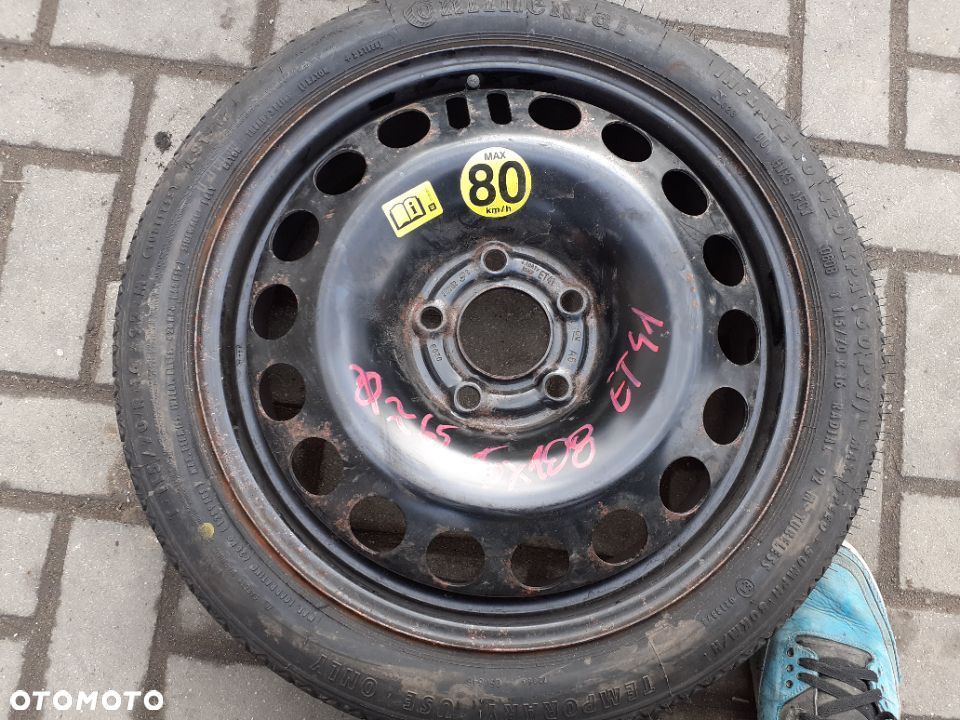 # DOJAZDÓWKA KOŁO DOJAZDOWE ZAPAS ZAPASÓWKA VOLVO 5X108 - 1