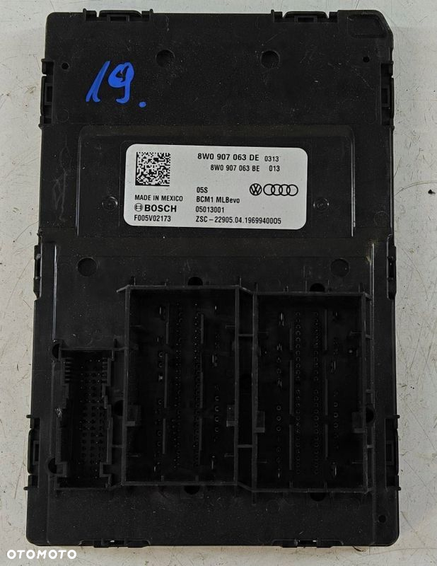 Audi A4 B9 8W0 8w0907063de Moduł Sterownik komfortu BCM - 2