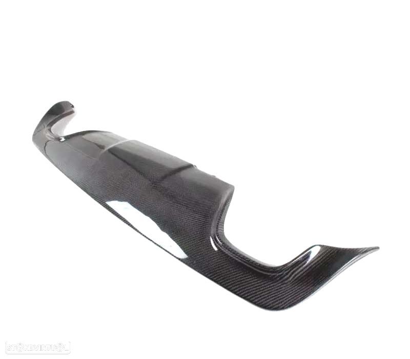 DIFUSOR TRASEIRO BMW E60 03-10 LOOK M SAÍDA DUPLA CARBONO - 4