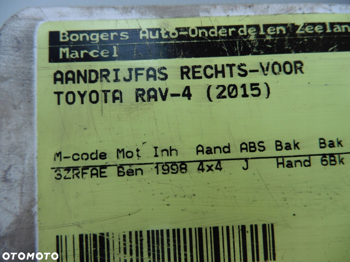 Półoś prawa Toyota Rav4 IV XA30 2,0 VVTi DA04R - 5