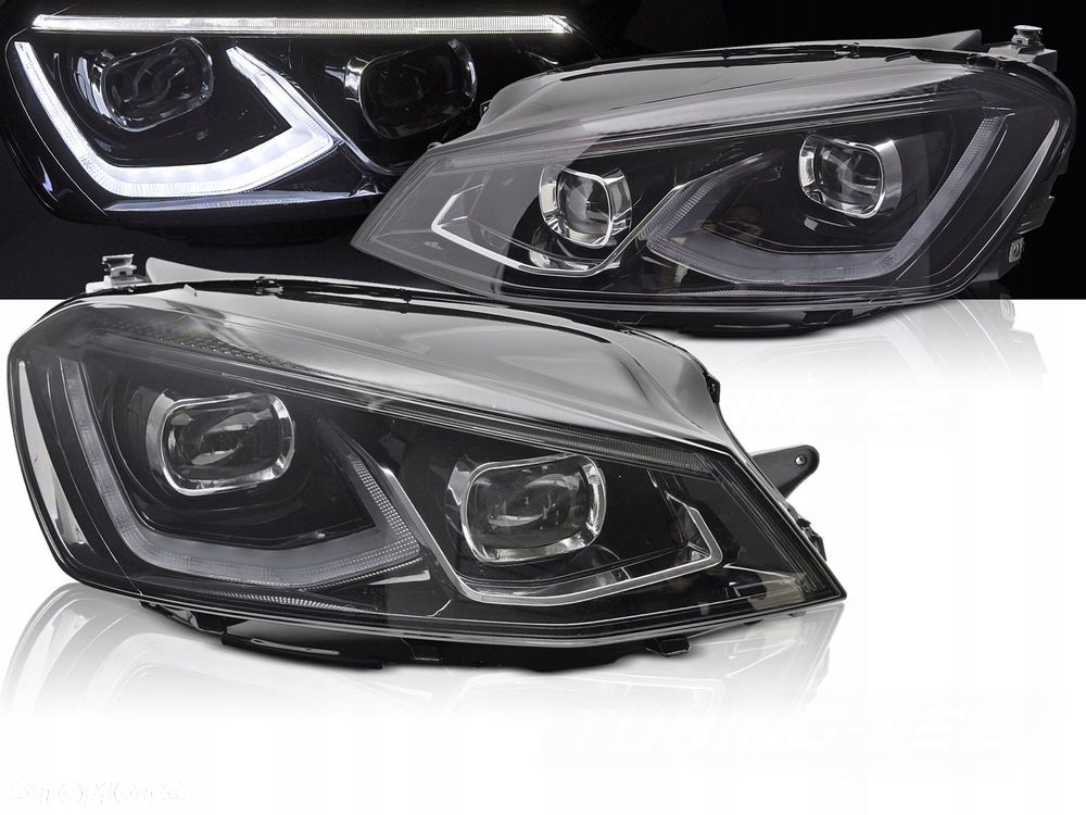 Reflektory Lampy kpl Vland Full Led Neon Tuning VW Golf VII 7 5g 2012-2017 - 3