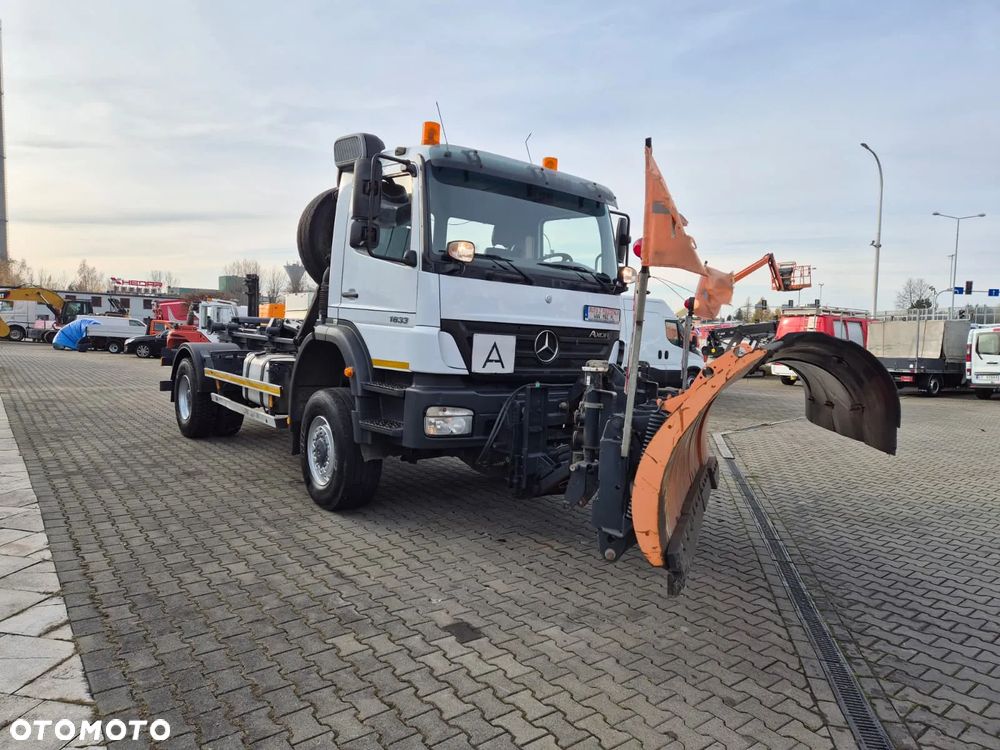 Mercedes-Benz Axor 18.33 4X4 / HAKOWIEC / PŁUG ŚNIEŻNY / SCHMIDT / BLOKADY MOSTÓW / ODRESTAUROWANY / SERWISOWANY / 1 WŁ. / UDT I TRANSPORT MOŻLIWY - 4