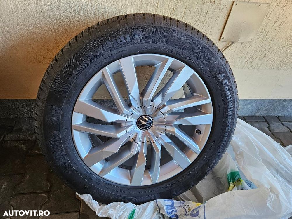 Jante Roti 19 Iarna VW Touareg Originale / Anvelope Iarna 255 55 R19 - 1