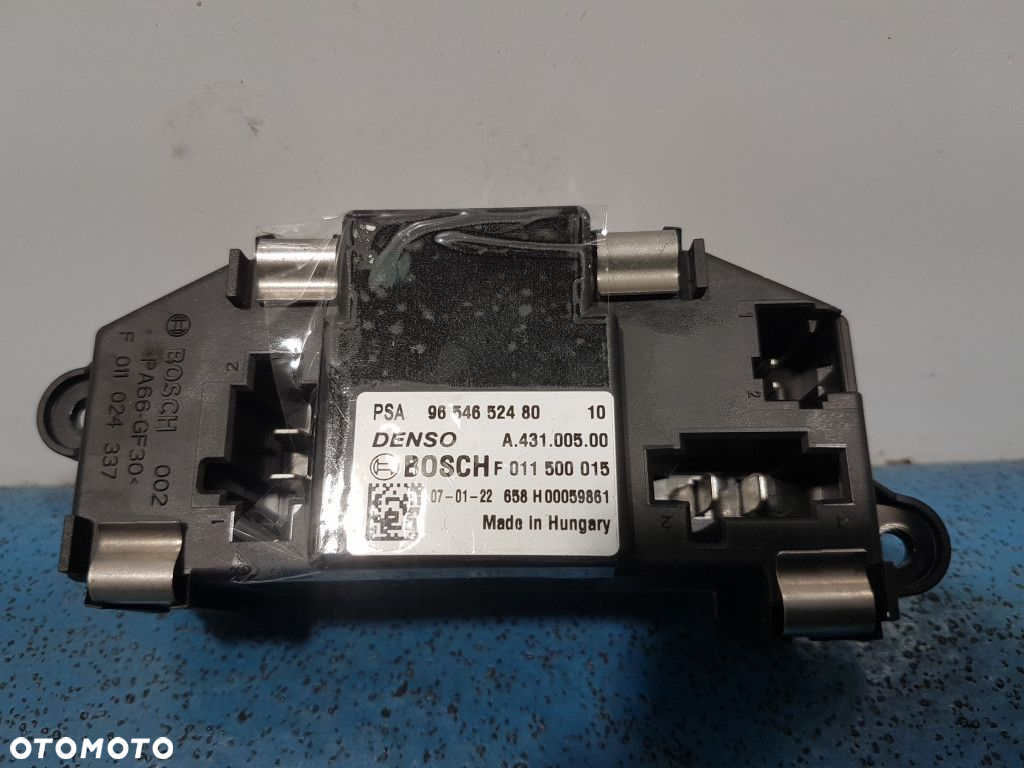 CITROEN C4 GRAND PICASSO I REZYSTOR DMUCHAWY 9654652480 - 4