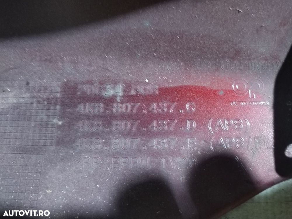 Bara fata Audi A7  , 2019, 2020, 2021, 2022, cod origine OE 4K8807437C - 10