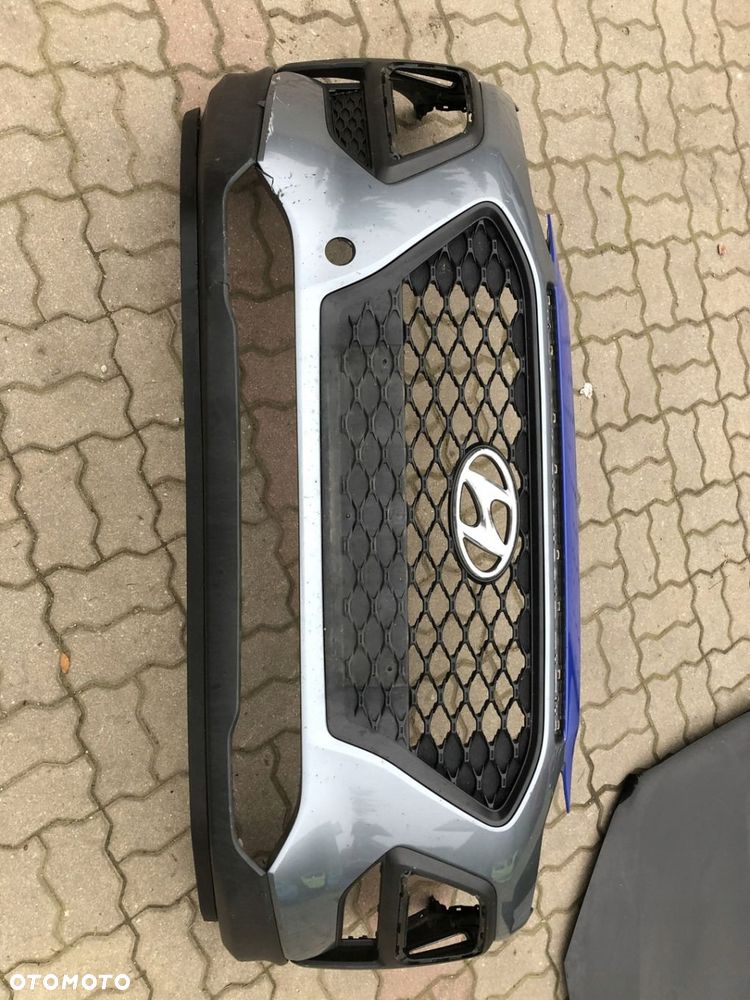 Hyundai kona zderzak przedni przód grill chrom k - 1