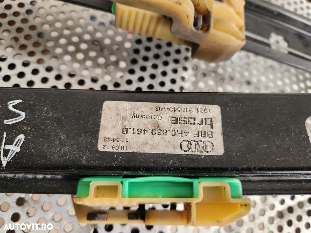 Macara Geam Electrica Completa Cu Motoras Fata Spate Audi A8 D4 4H An 2010-2011-2012-2013-2014-2015 - 6