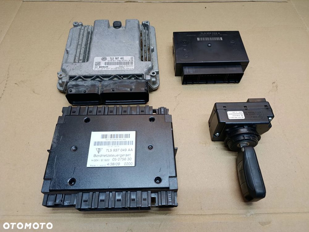 Cayenne I zestaw startowy komputer silnika 3,0TDI lift Europa Porsche 7L5 907 401, 7L5 937 049 AA, 3DO 905 865 H, 7L5 95