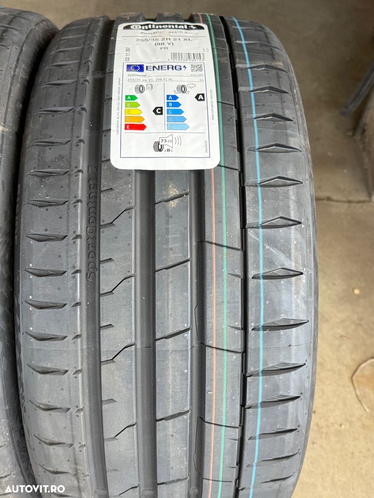 Vând set anvelope 255/35/21-285/30/21 continental de vară noi - 5