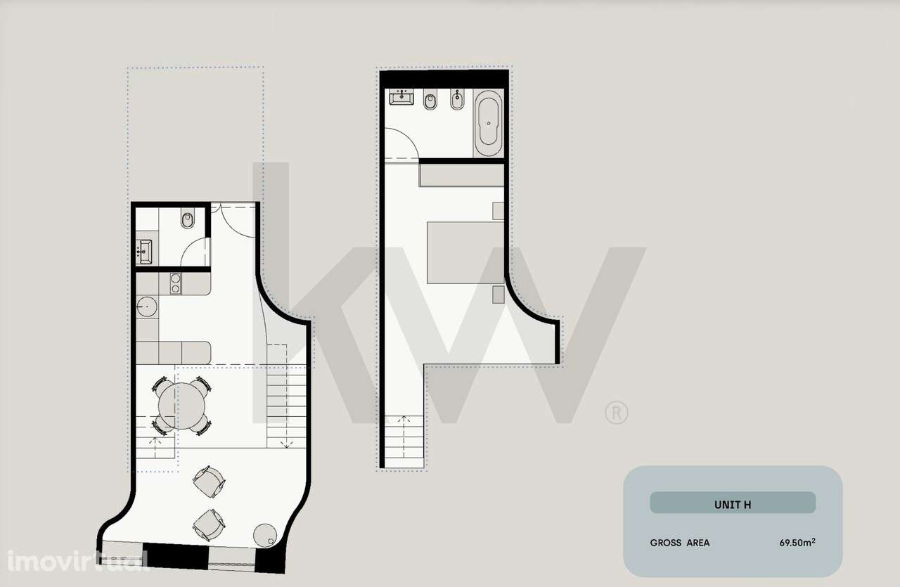Apartamento T1 com mezzanine em primeira linha de rio | Pescaria River - Grande imagem: 5/16