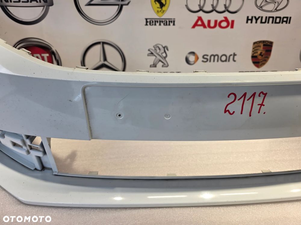 SKODA OCTAVIA 3 III LIFT 16- 5E0 ŁADNY ZDERZAK PRZEDNI PRZÓD NA SPRYSKI I BEZ PDC KOLOR BIAŁY NR 5E0807221N NR AUKCJI NZ2117 - 16