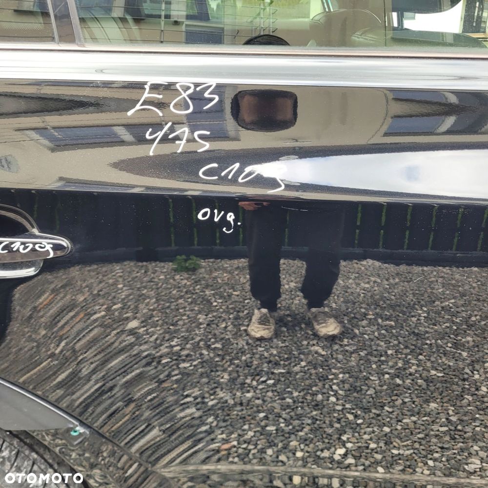 DRZWI PRAWY TYŁ TYLNE BMW X3 E83 475 BLACKSAPPHIRE ORYGINALNY LAKIER C109 - 3