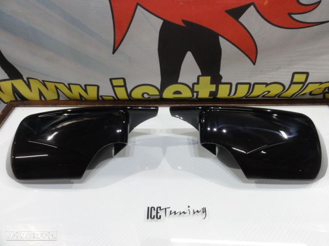 Capas, carcaça de espelhos M4 look em preto brilhante BMW E46 1998-2007, E39 1996-2003 - 6