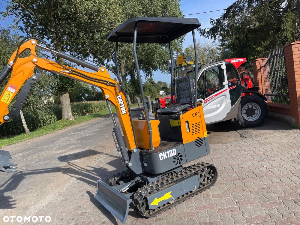Inny Minikoparka CAPTOK CK13D NOWA KOPARKA 1.3 TONY 2026 ROK RATY/LEASING - Szybka decyzja ! Łyżka, Joystick, Ścisk mechaniczny z przodu SUPER STAN - 24