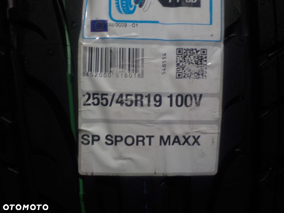 255/45 R19 OPONY DUNLOP SP SPORT MAXX DOT21 NOWE !!! - 4