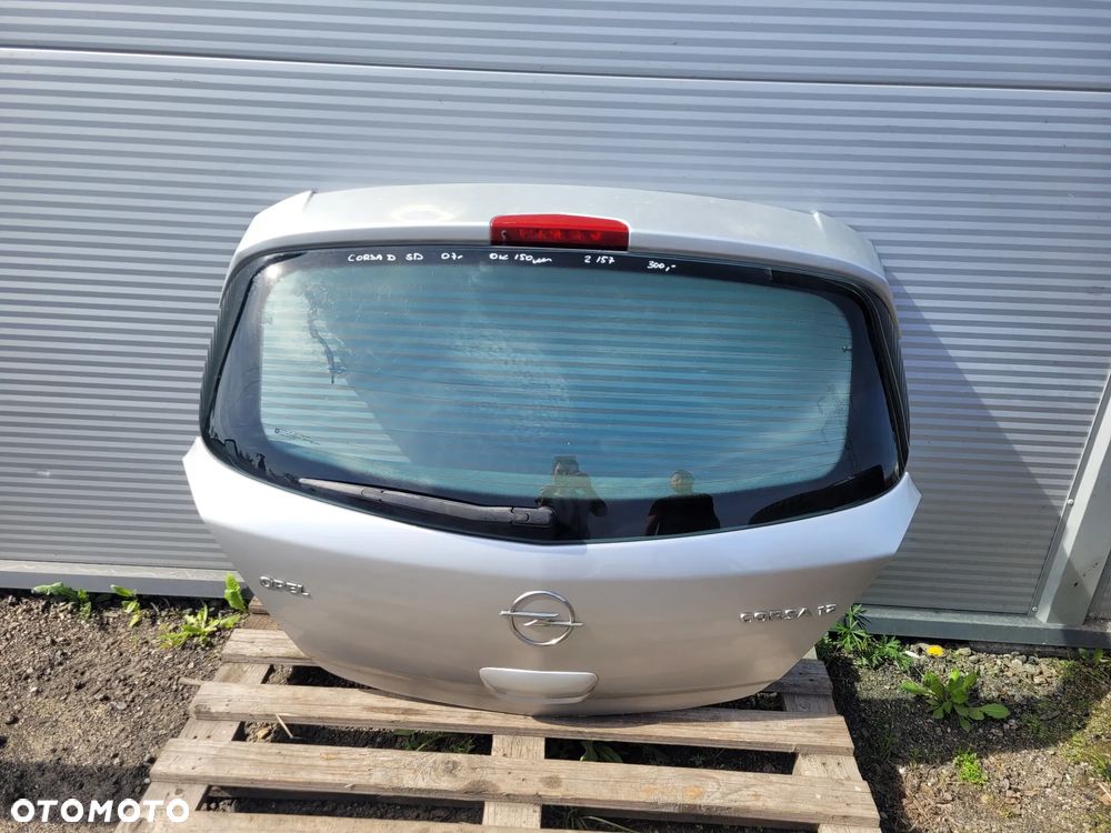 Opel Corsa D 5d 2007r Klapa bagaznika Z157 - 1