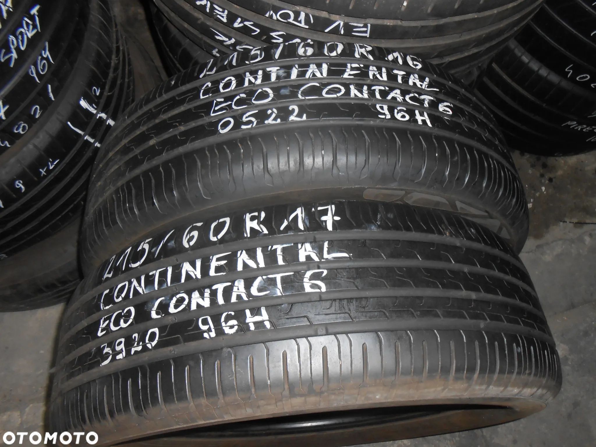 OPONY 215/60R17 CONTINENTAL CONTI ECO CONTACT 5 DOT 0522 / 3920 7MM - 1