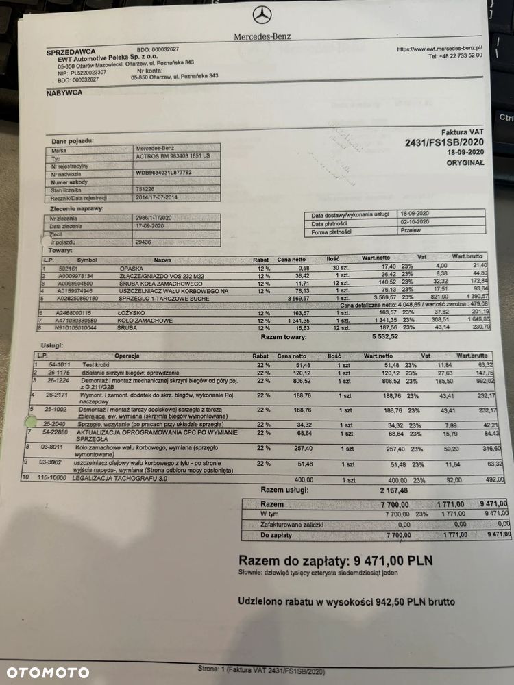 Mercedes-Benz ACTROS 1842 STANDARD / POLSKI SALON / EURO 6 / ŁADNY STAN / BEZ RETARDERA / DOSTĘPNE KILKA SZTUK !! - 32