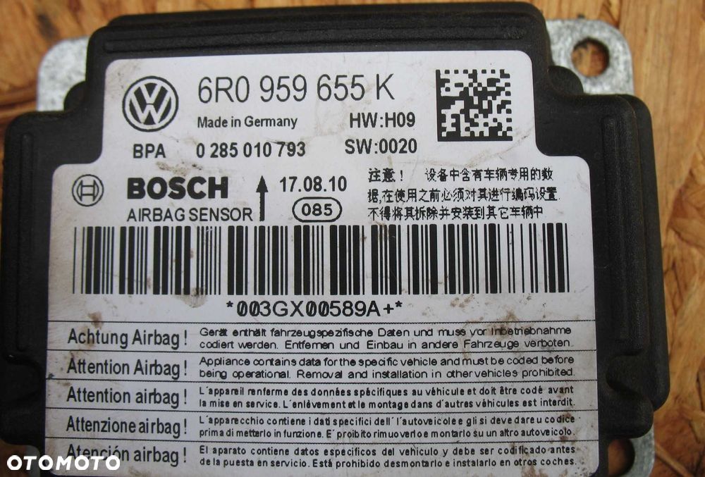VW Polo 5 V 6R poduszki powietrzne Airbag komplet - 6