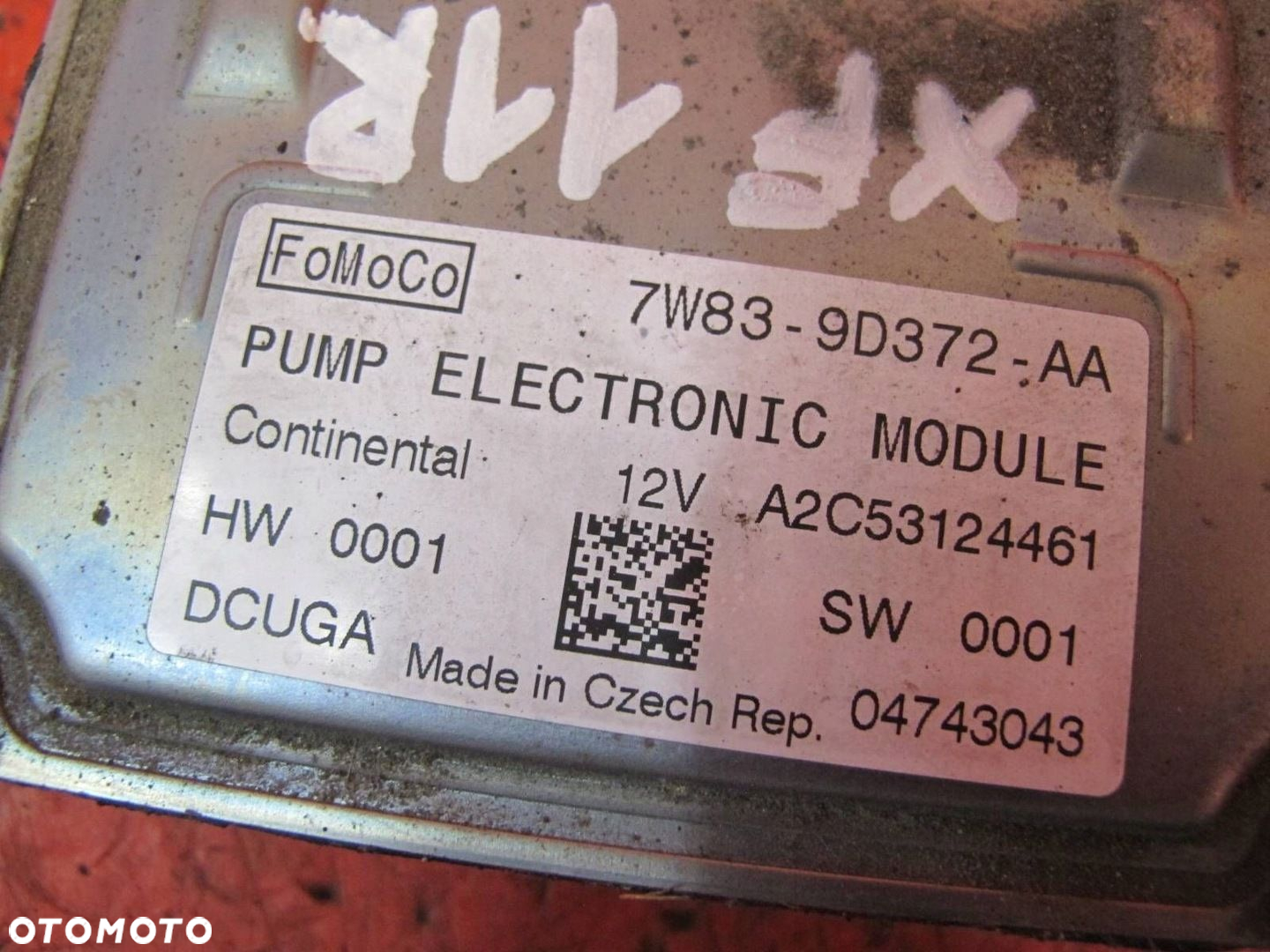 JAGUAR XF XFR X250 5.0 V8 508PS MODUŁ STEROWNIK POMPY PALIWA 7W83-9D372-AA - 3