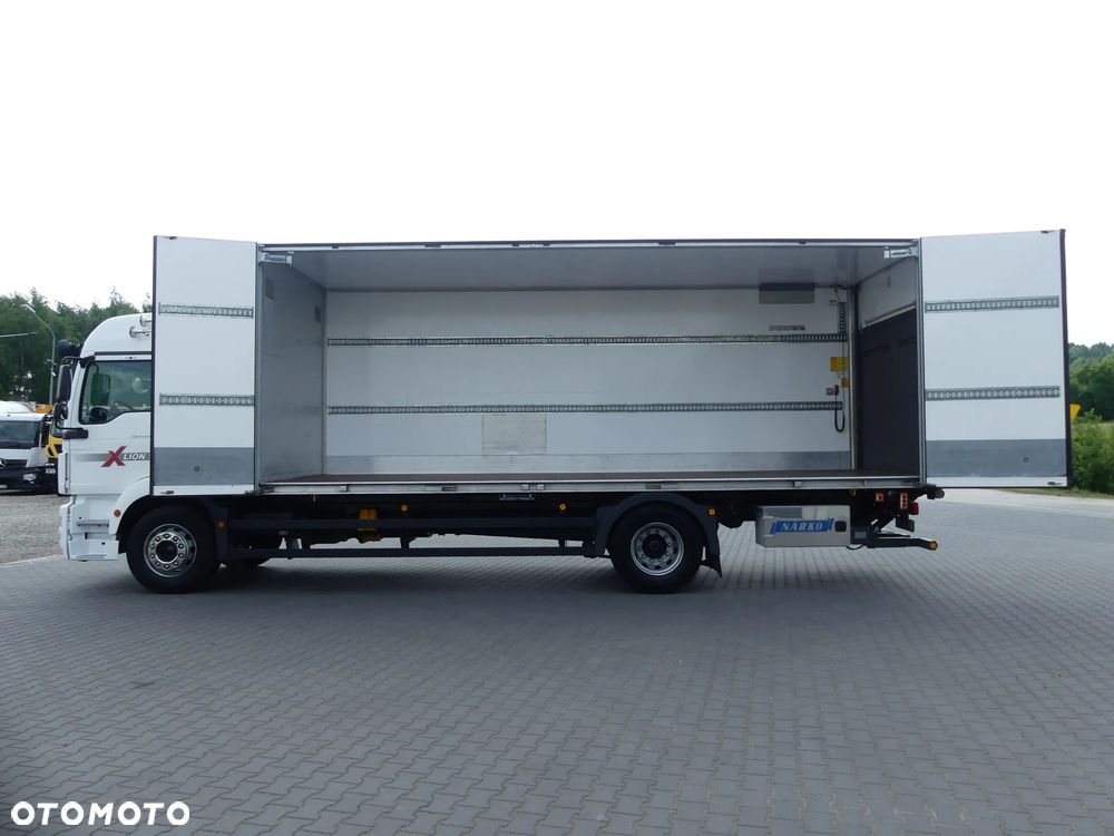 MAN TGM 18.290 / EURO 6 / KONTENER + WINDA / OTWIERANY BOK / - 3