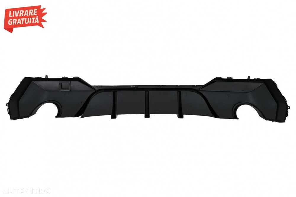 Difuzor Bara Spate BMW 4 Series G22 G23 M Sport (2020-up) Negru Lucios - 7