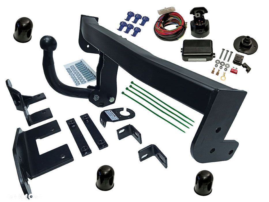 HAK HOLOWNICZY + MODUŁ + WIĄZKA 7 PIN VOLKSWAGEN VW CADDY 2004-2020 3+ 4 2K MAX MAXI - 10