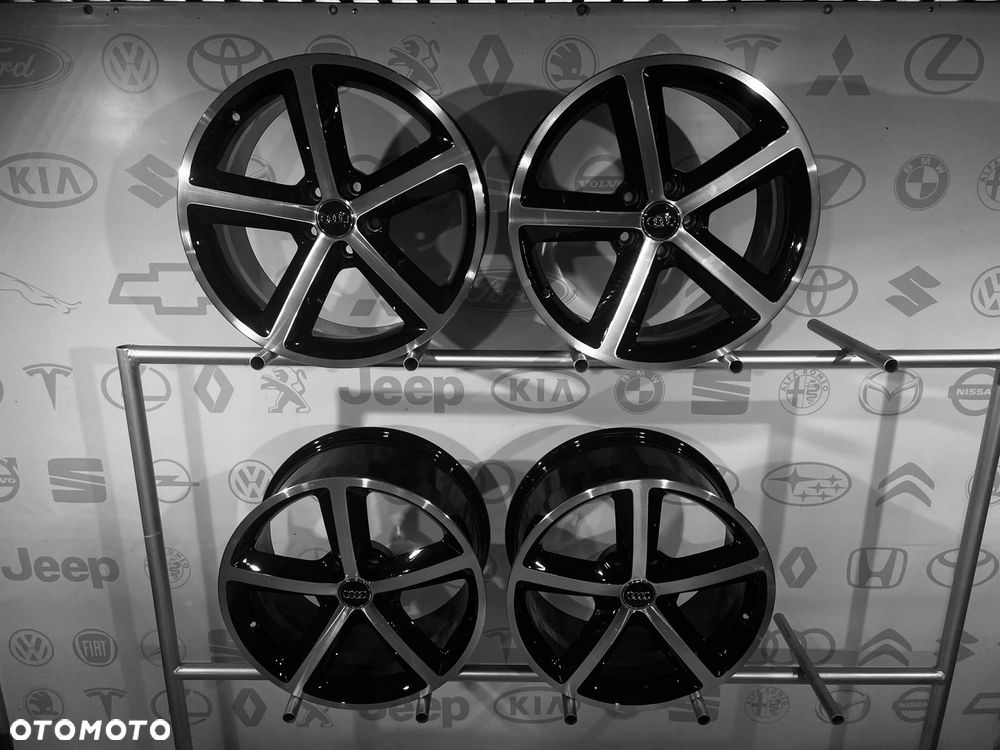 KOMPLET FELG FELGI ALU AUDI 8T0 8T A4 A5 S4 S5 A6 18 5X112 ET29 IDEALNE - 3