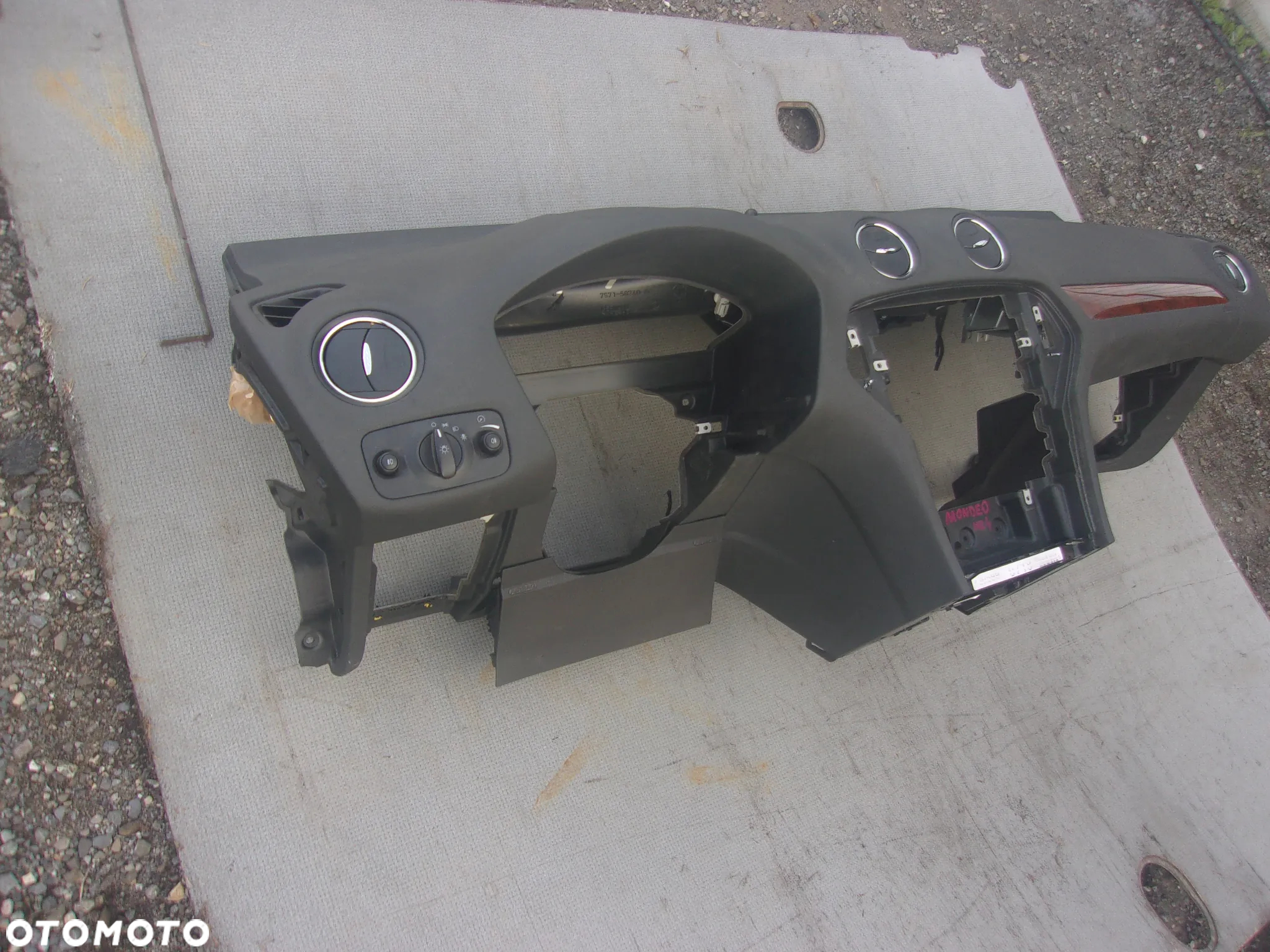 DESKA ROZDZIELCZA KONSOLA KOKPIT AIRBAG FORD MONDEO MK4 (2007-2010) EUROPA - 3