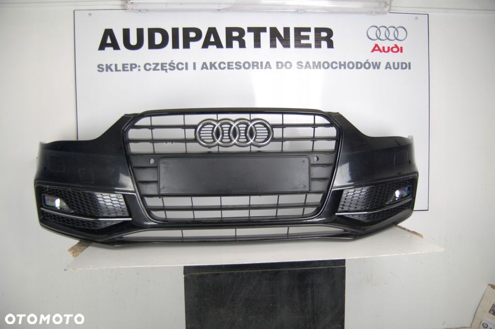 ZDERZAK AUDI A4 S-LINE 2012-2016 LIFT 8K B8 BLACK - 2
