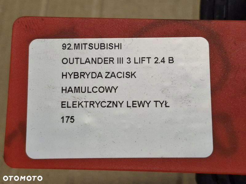 MITSUBISHI OUTLANDER III 3 LIFT 2.4 B HYBRYDA ZACISK HAMULCOWY LEWY TYŁ - 4