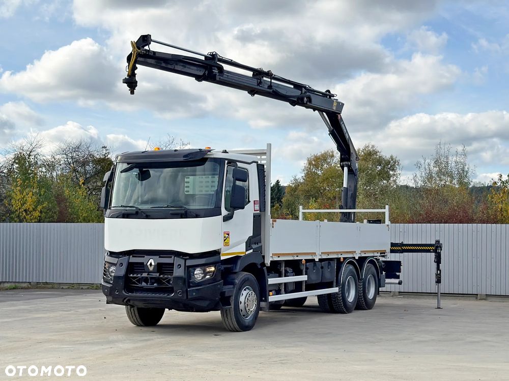 Renault C380 * SKRZYNIA 6,80 m * HIAB X-HIDUO 188 B-3+ PILOT/ 6x4 - 3