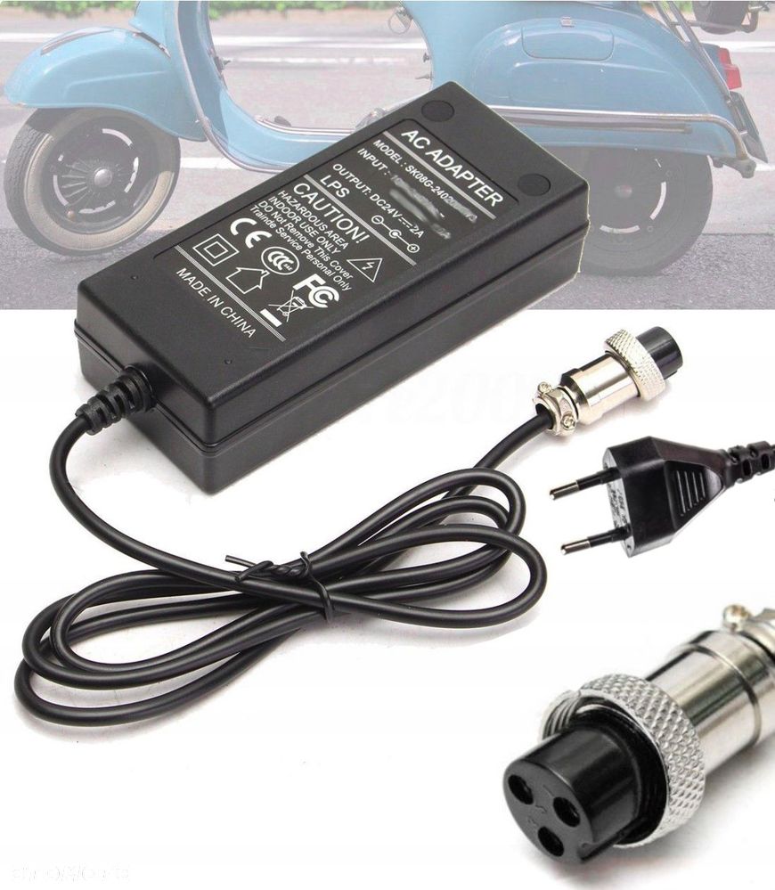 Ładowarka 3A 48V do baterii litowych Li-ion skuter - 4