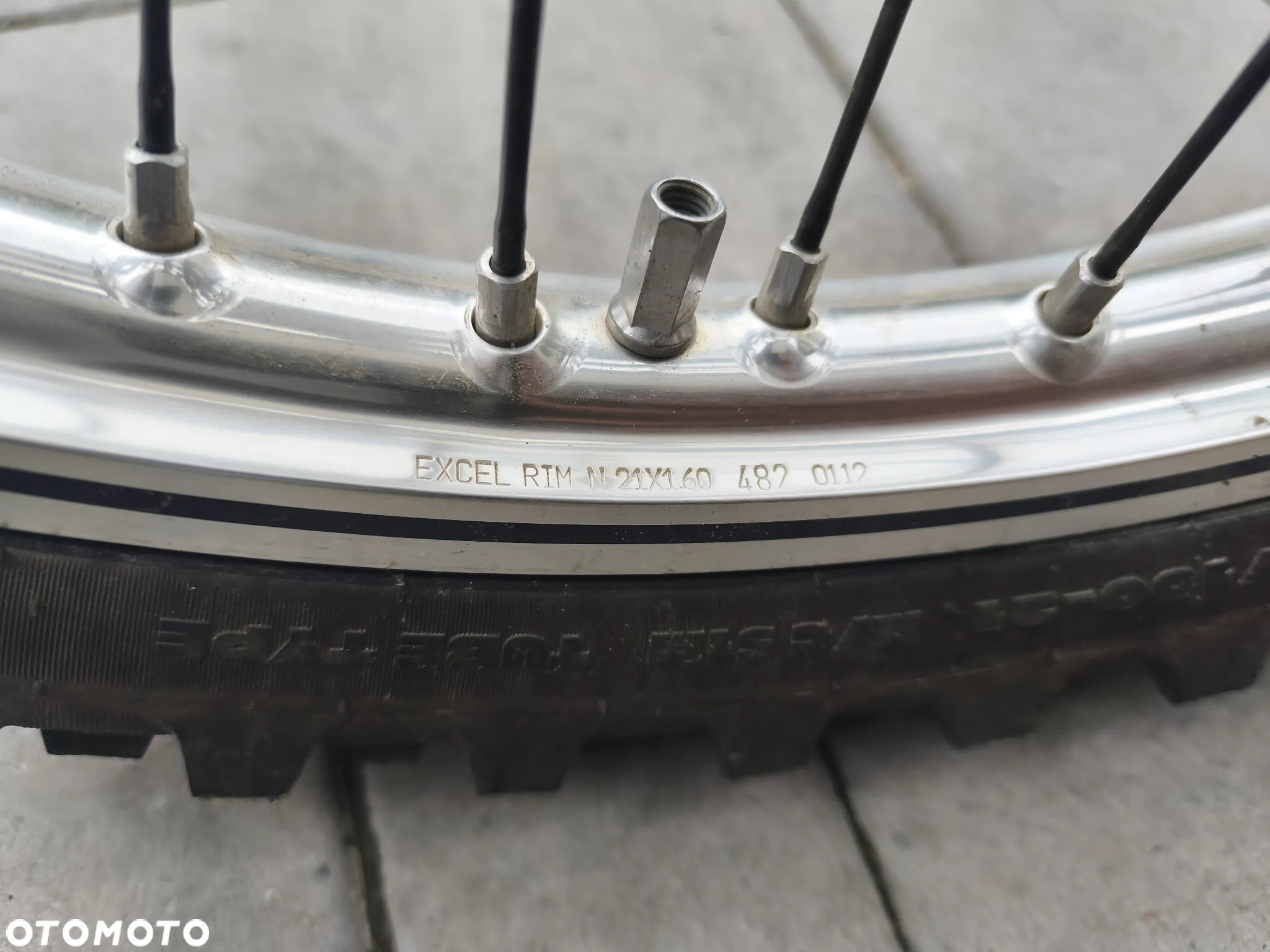 Koło przód, przednie, felga, opona, tarcza hamulcowa przód KTM, Husqvarna, GasGas, Husaberg Excel 21x1,6 - 22