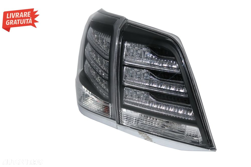 Stopuri LED Alb si Negru Toyota Land Cruiser FJ200 J200 (2007-2011)- livrare gratuita - 4