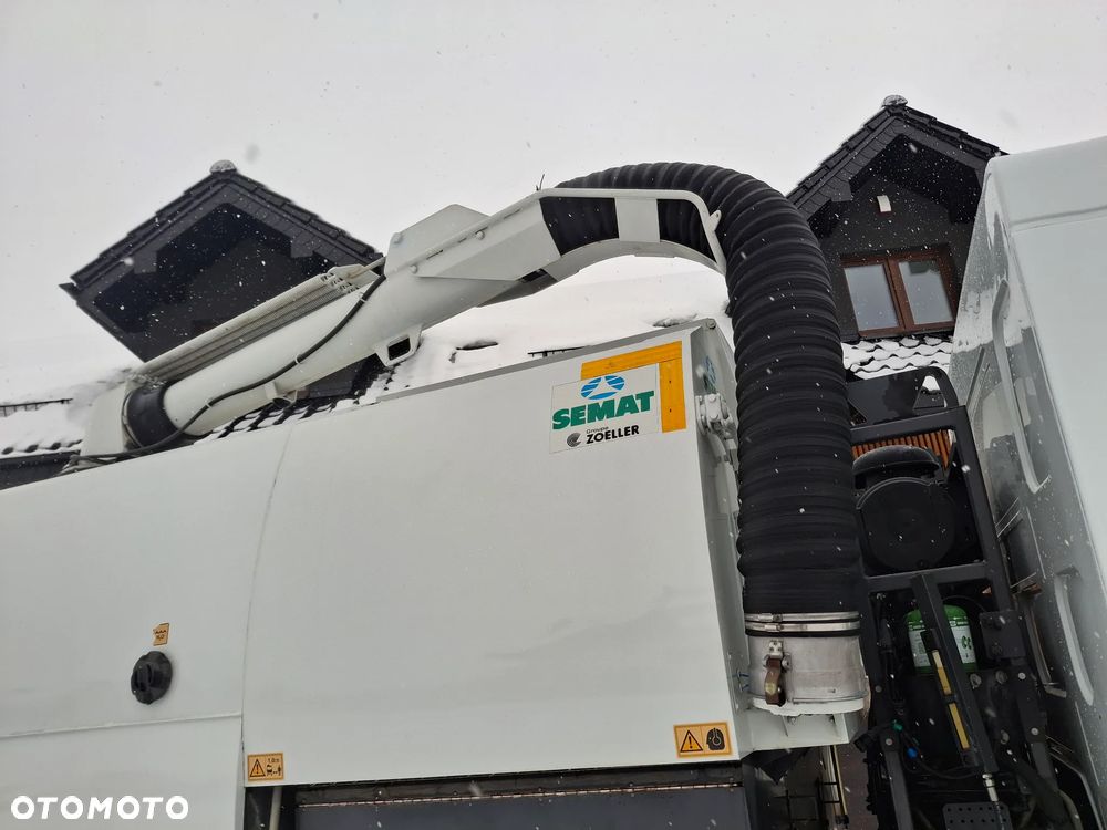 Renault Midlum 220 DXI Zamiatarka SEMAT Zoeller Johnston Szczotki L/R Obie Strony 2013r Napęd Hydrostat 36 tyś Kilometrów 3132 Mth Euro 5 Rura Do Liści Studzienek - 11