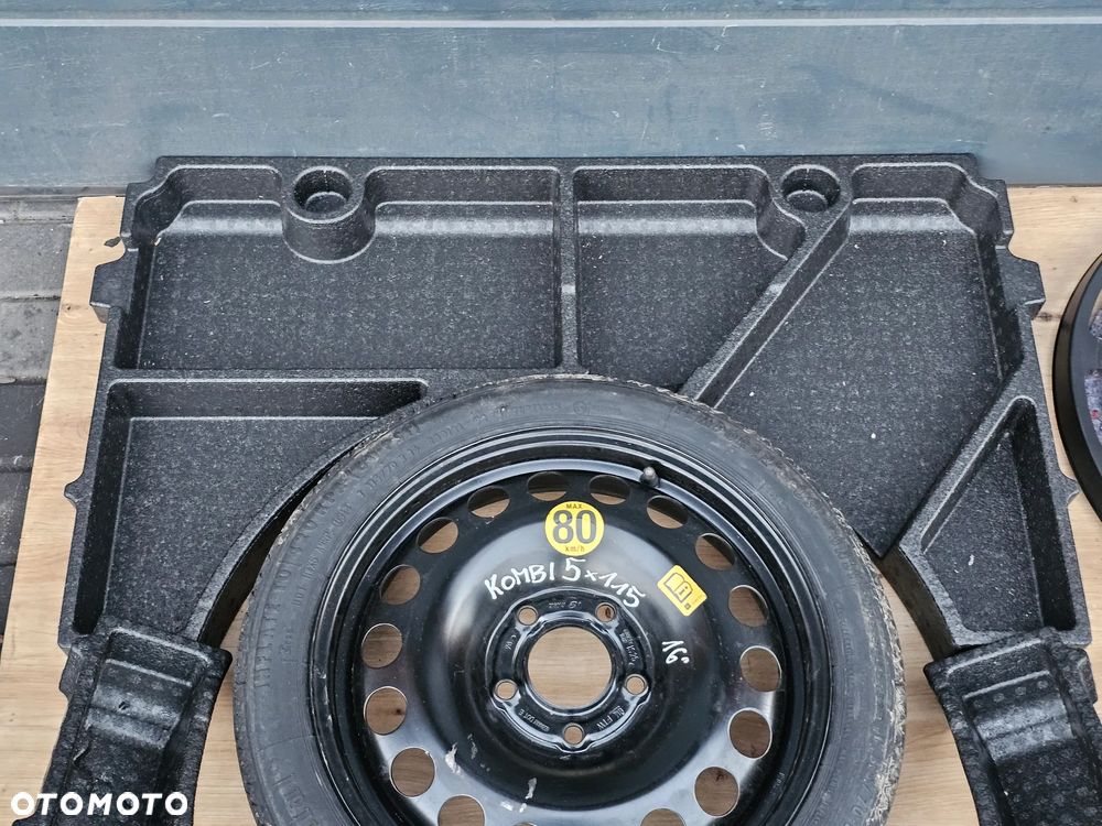 KOŁO DOJAZDOWE ZAPASOWE ZESTAW KLUCZ LEWAREK STYROPIAN OPEL ASTRA J KOMBI 16 CALI 5x115 115/70/16 - 2