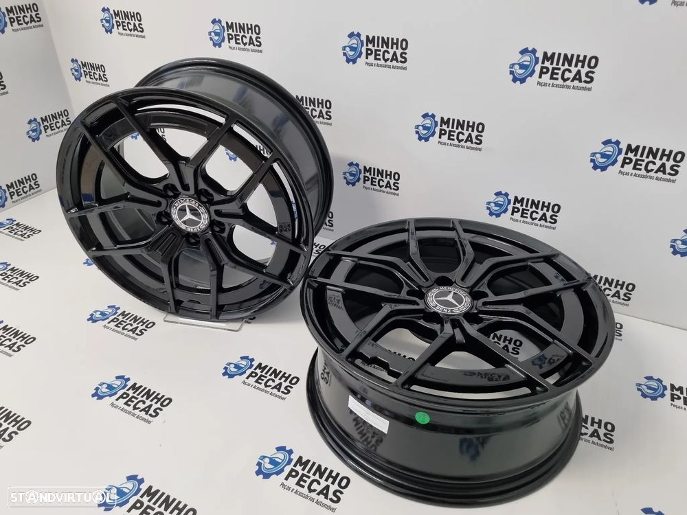 Jantes Mercedes Novo Class C e E AMG em 18 Preto Brilho - 5