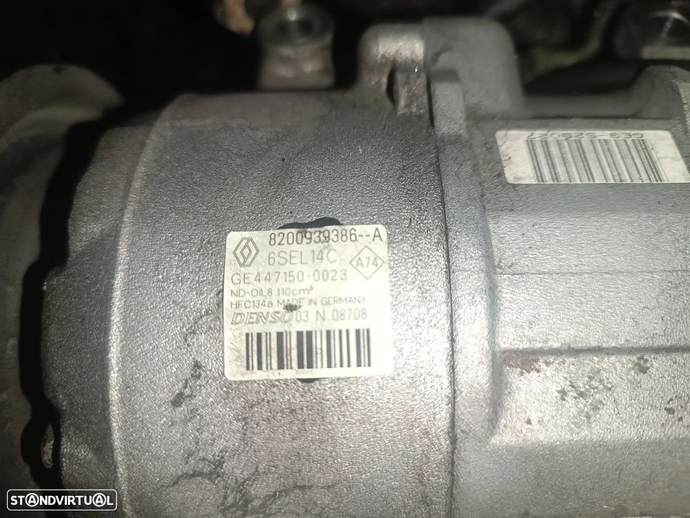 COMPRESSOR DO AC RENAULT MEGANE III 1.5DCI 8200939386 - A GE447150-0023 - 3