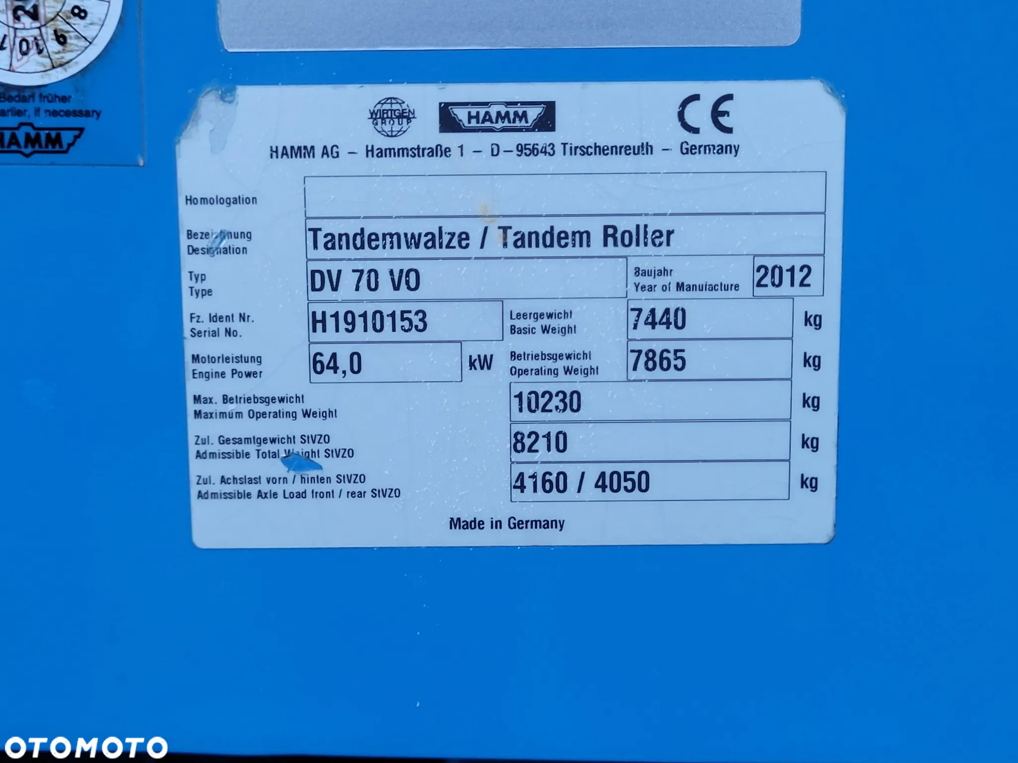 Hamm DV 70 VO - 23