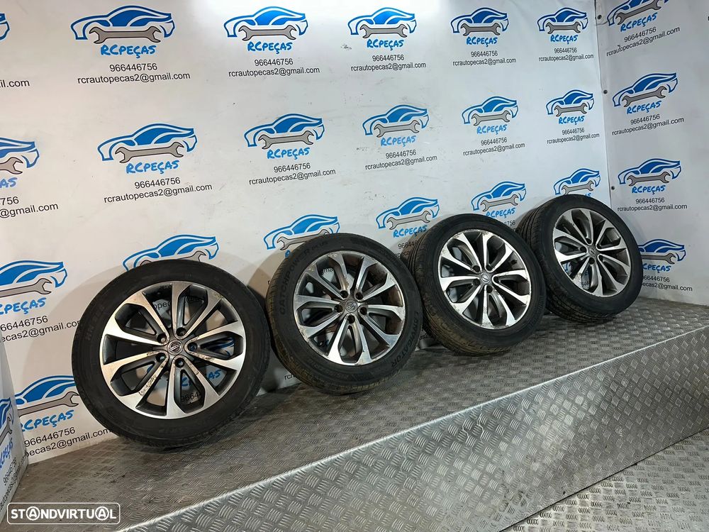 .Conjunto Jantes 18 Originais Nissan Qashqai J10 ET40 6.5J 5x114 JD18A-MB73 - 2