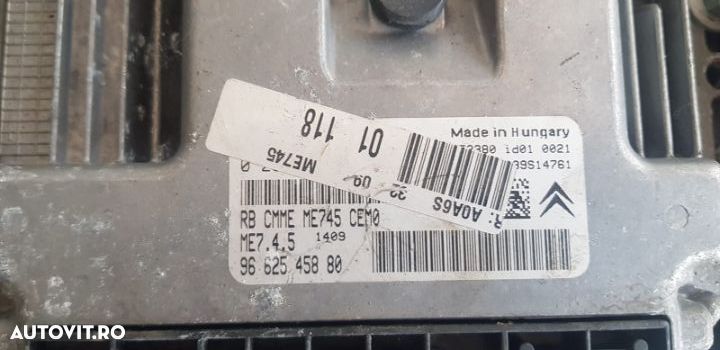 Calculator Motor Ecu Peugeot 1007 1.6 Benzina Automat - 5