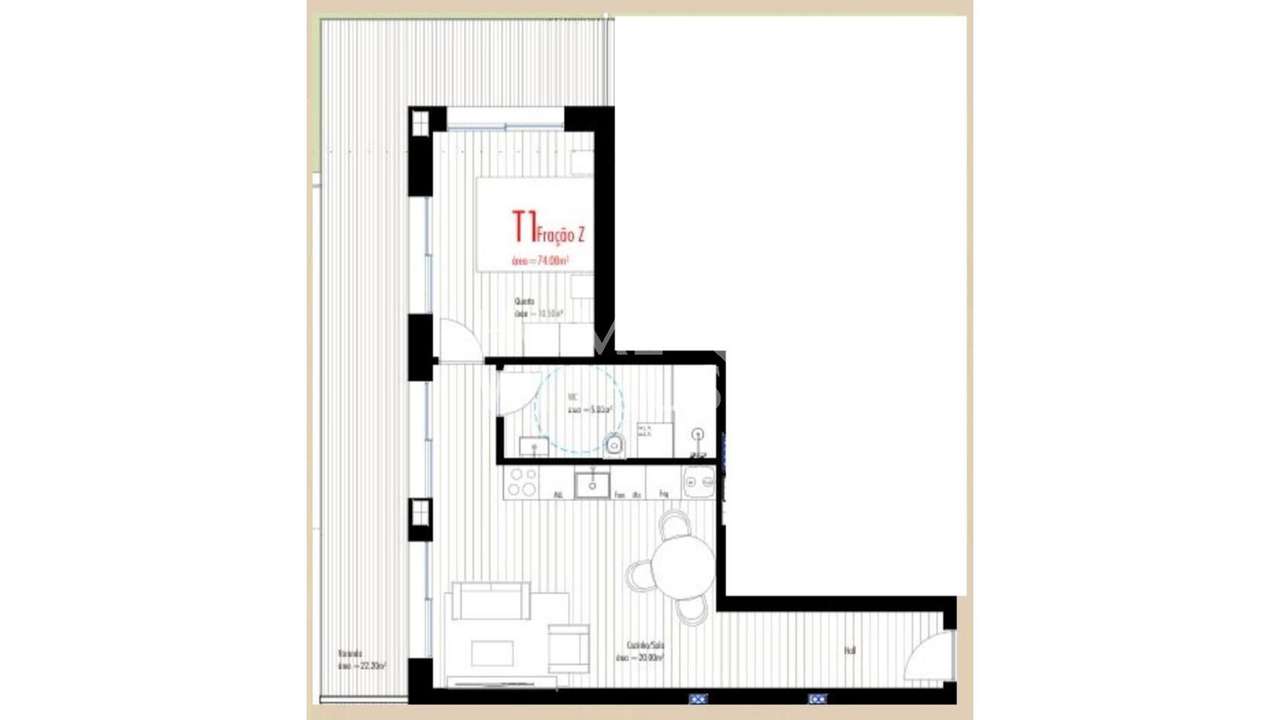 Apartamento T1 em paços de ferreira - Grande imagem: 5/5