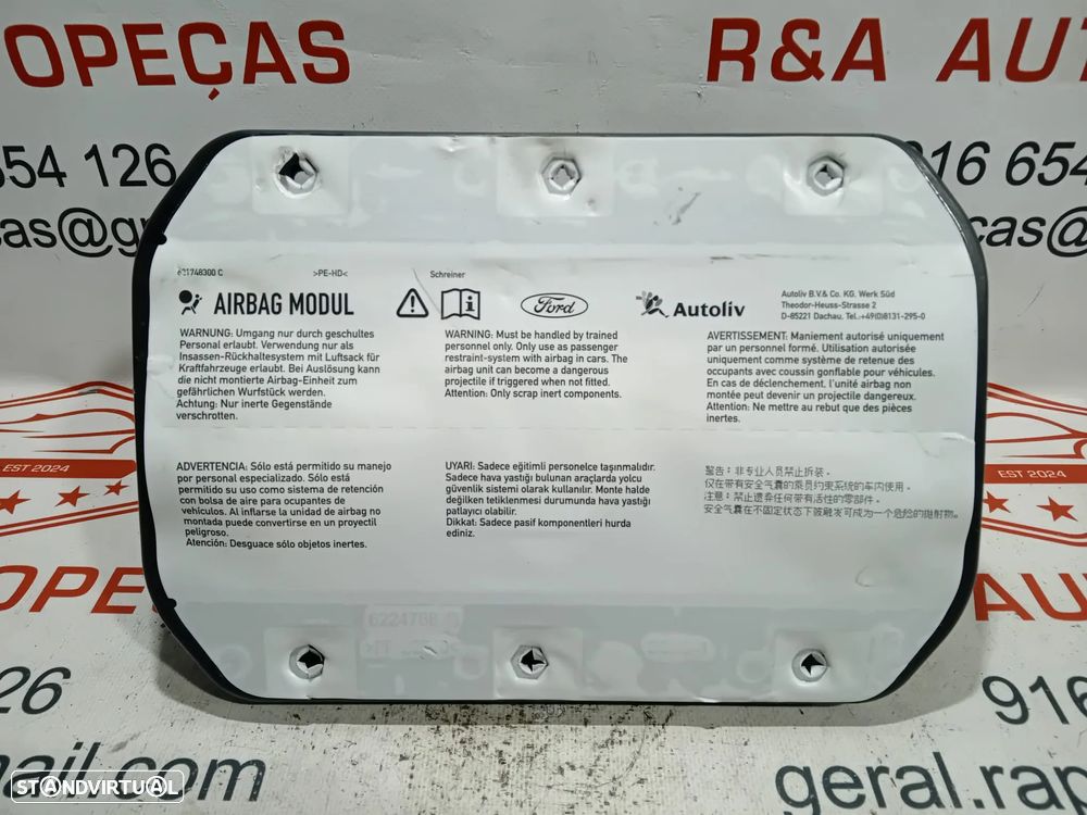 Airbag Tablier Pendura Passageiro Ford Focus MK3 622476700E Original - 2