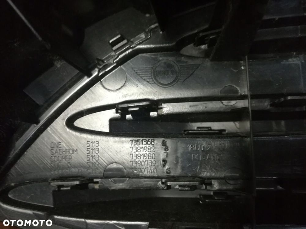 MINI COOPER ONE GRILL ATRAPA CHŁODNICY CZARNY NOWY ORYGINAŁ - 7