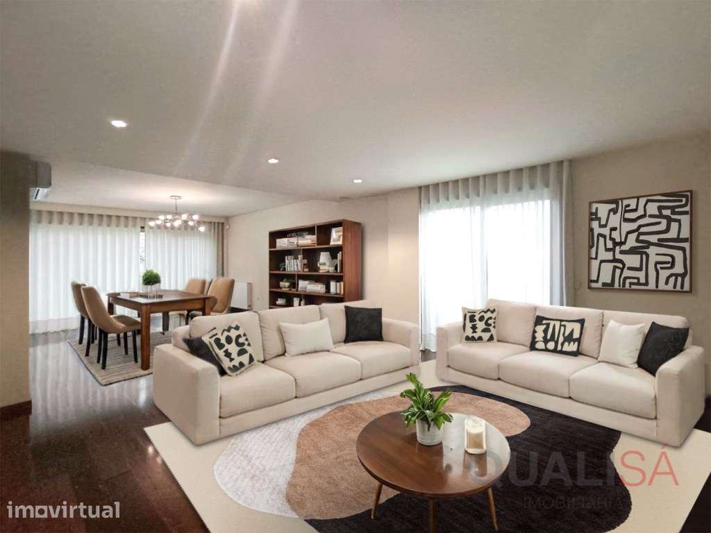 Apartamento T4 com varandas e garagem para duas viaturas localizado... - Grande imagem: 2/60