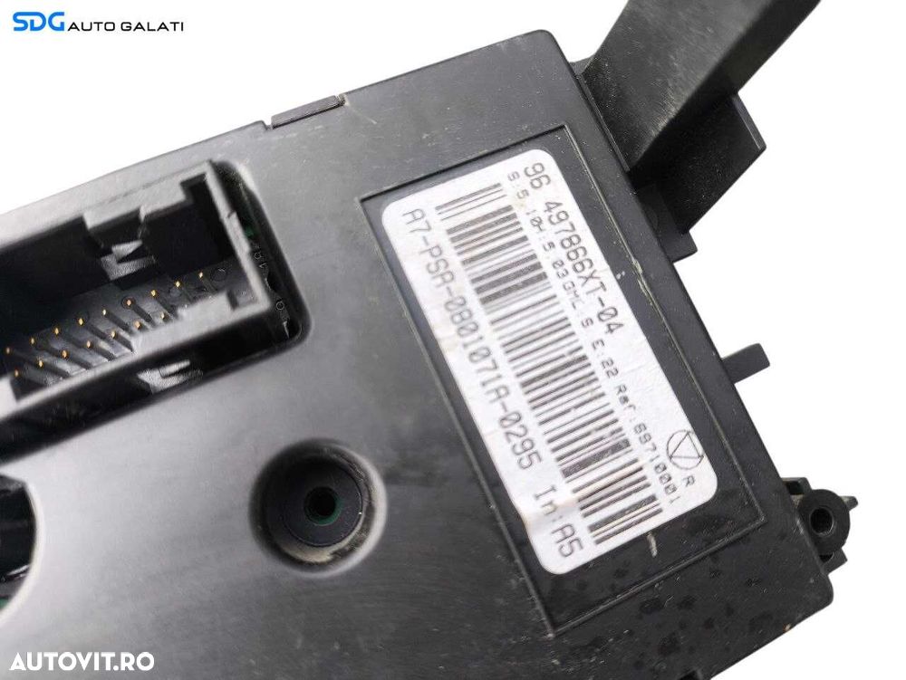 Panou Comanda AC Aer Conditionat Clima Climatronic Peugeot 307 2004 - 2007 Cod 96497866XT [LS0194] - 5