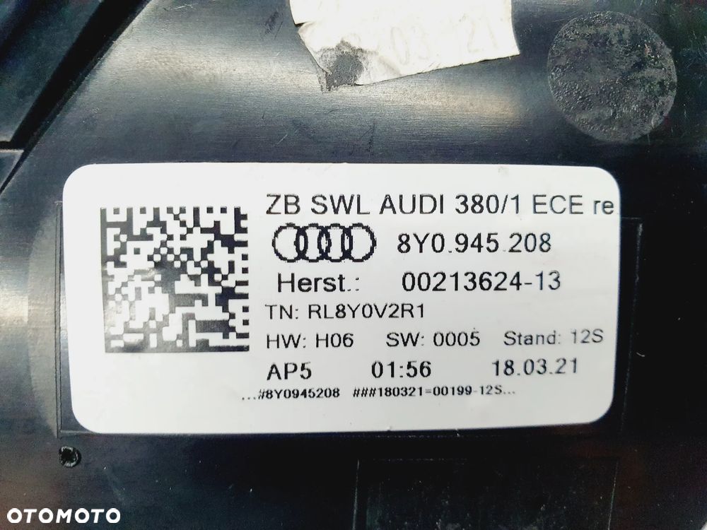 AUDI A3 8Y LAMPA PRAWA TYŁ LED 20+ ORYGINAŁ EU!  8Y0945208 - 6