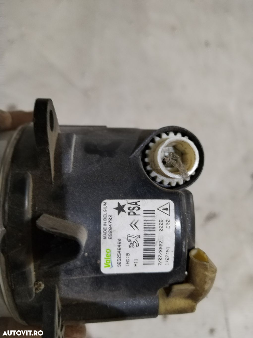 Proiector stanga/dreapta, Peugeot Partner - Citroen Berlingo, 2003, 2004, 2005, 2006, 2007, cod origine OE 9652548480. - 4