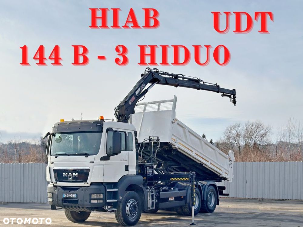 MAN TGS 26.400 *WYWROTKA 5,30m * HIAB 144 B - 3 HIDUO + PILOT * 6x4 - 1